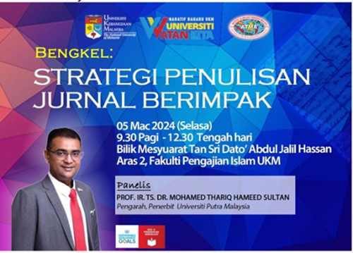Director of UPM Press Centre Named Panellist for UKM's High Impact Journal Writing Strategy Workshop